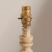 Endon 110937 Bibury Table Base Natural ash & brushed aged brass plate 7W LED B22 (Required) - westbasedirect.com