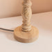 Endon 110937 Bibury Table Base Natural ash & brushed aged brass plate 7W LED B22 (Required) - westbasedirect.com
