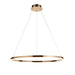 Endon 110958 Staten Pendant French gold finish & white silicone 43.5W LED tape module (SMD 2835) Warm White - westbasedirect.com