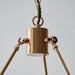 Endon 111202 Chester 6lt Pendant Fitting Brushed aged brass plate 6 x 7W LED B22 (Required) - westbasedirect.com