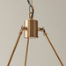Endon 111202 Chester 6lt Pendant Fitting Brushed aged brass plate 6 x 7W LED B22 (Required) - westbasedirect.com