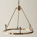 Endon 111203 Chester 3lt Pendant Fitting Brushed aged brass plate 3 x 7W LED B22 (Required) - westbasedirect.com