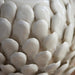 Endon 111249 Layered Leaf Table Base Ivory crackle glaze & brushed aged brass plate 10W LED B22 (Required) - westbasedirect.com