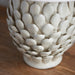 Endon 111249 Layered Leaf Table Base Ivory crackle glaze & brushed aged brass plate 10W LED B22 (Required) - westbasedirect.com
