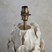 Endon 111250 Layered Leaf Large  Table Base Ivory crackle glaze & brushed aged brass plate 10W LED B22 (Required) - westbasedirect.com