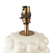Endon 111252 Bobble Table Base White crackle glaze & brushed aged brass plate 10W LED B22 (Required) - westbasedirect.com