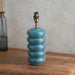 Endon 111255 Squash Table Base Ocean spray glaze & brushed aged brass plate 10W LED B22 (Required) - westbasedirect.com