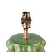 Endon 111257 Bobble Table Base Olive green glaze & brushed aged brass plate 10W LED B22 (Required) - westbasedirect.com