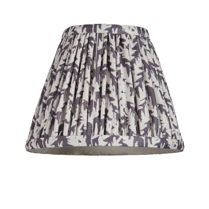 Endon 111294 Leaf 16cm Tapered Shade Pearl grey fabric 7W LED E14 or B22 (Required) - westbasedirect.com