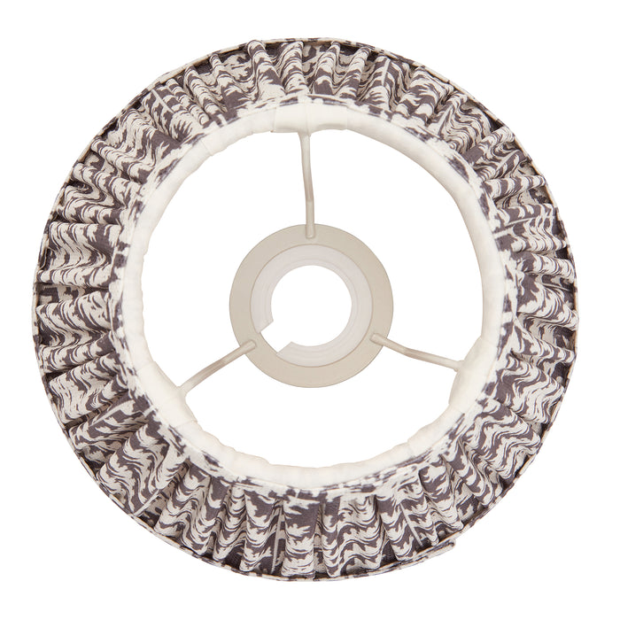 Endon 111295 Leaf 20cm Tapered Shade Pearl grey fabric 7W LED E14 or B22 (Required) - westbasedirect.com