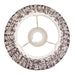 Endon 111295 Leaf 20cm Tapered Shade Pearl grey fabric 7W LED E14 or B22 (Required) - westbasedirect.com