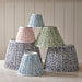 Endon 111295 Leaf 20cm Tapered Shade Pearl grey fabric 7W LED E14 or B22 (Required) - westbasedirect.com