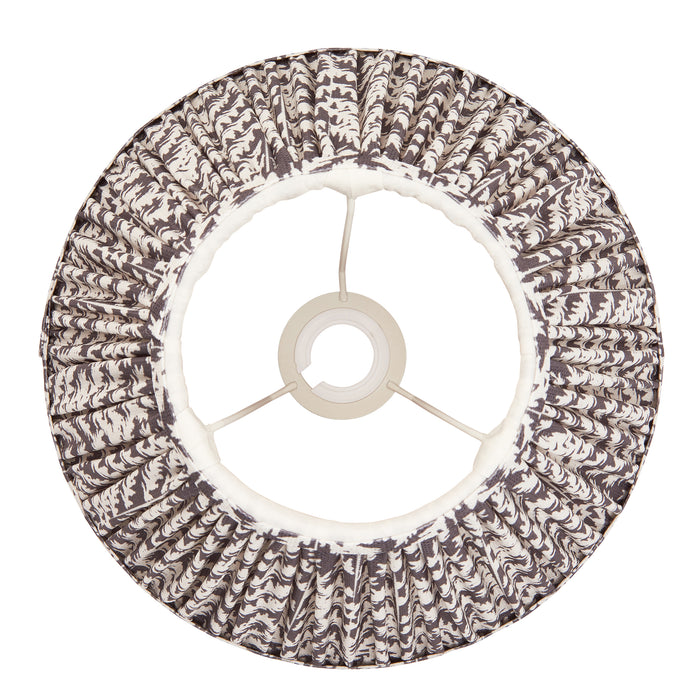 Endon 111297 Leaf 30cm Tapered Shade Pearl grey fabric 10W LED E27 or B22 (Required) - westbasedirect.com