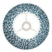 Endon 111303 Ripple 30cm Tapered Shade Marlin blue fabric 10W LED E27 or B22 (Required) - westbasedirect.com