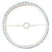 Endon 111304 Ripple 35cm Tapered Shade Marlin blue fabric 10W LED E27 or B22 (Required) - westbasedirect.com