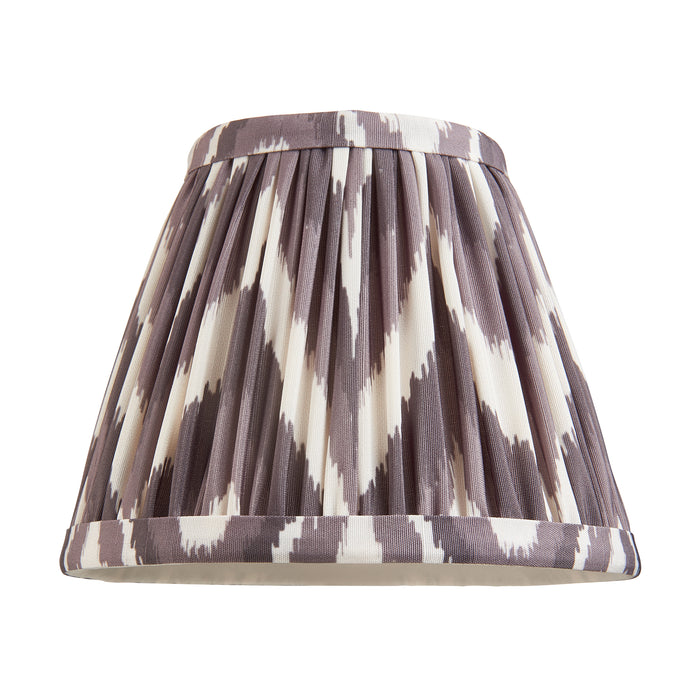 Endon 111322 Zigzag 16cm Tapered Shade Pearl grey fabric 7W LED E14 or B22 (Required) - westbasedirect.com