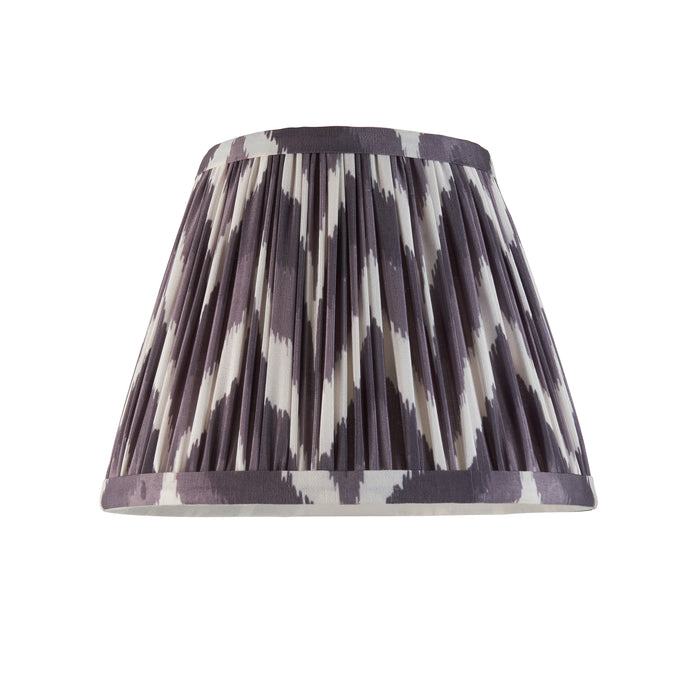 Endon 111323 Zigzag 20cm Tapered Shade Pearl grey fabric 7W LED E14 or B22 (Required) - westbasedirect.com