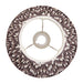 Endon 111324 Zigzag 25cm Tapered Shade Pearl grey fabric 10W LED E27 or B22 (Required) - westbasedirect.com