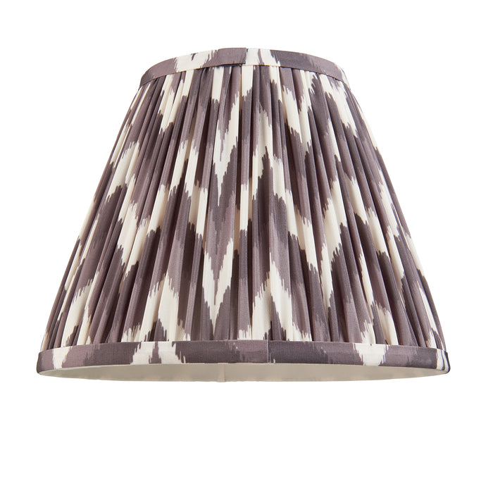 Endon 111324 Zigzag 25cm Tapered Shade Pearl grey fabric 10W LED E27 or B22 (Required) - westbasedirect.com