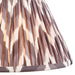 Endon 111325 Zigzag 30cm Tapered Shade Pearl grey fabric 10W LED E27 or B22 (Required) - westbasedirect.com