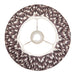 Endon 111325 Zigzag 30cm Tapered Shade Pearl grey fabric 10W LED E27 or B22 (Required) - westbasedirect.com