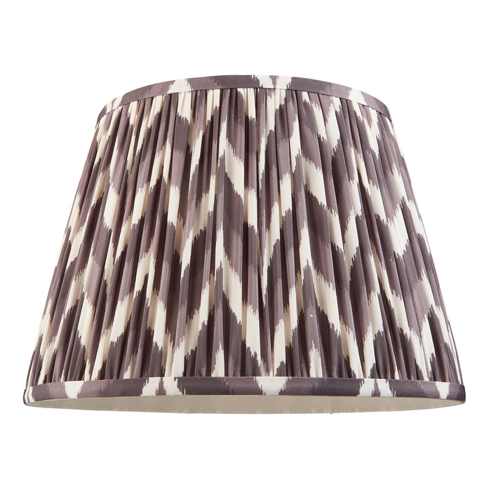 Endon 111326 Zigzag 35cm Tapered Shade Pearl grey fabric 10W LED E27 or B22 (Required) - westbasedirect.com