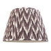 Endon 111327 Zigzag 40cm Tapered Shade Pearl grey fabric 10W LED E27 or B22 (Required) - westbasedirect.com