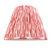 Endon 111339 Ikat 25cm Tapered Shade Coral pink fabric 10W LED E27 or B22 (Required) - westbasedirect.com