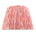 Endon 111341 Ikat 35cm Tapered Shade Coral pink fabric 10W LED E27 or B22 (Required) - westbasedirect.com