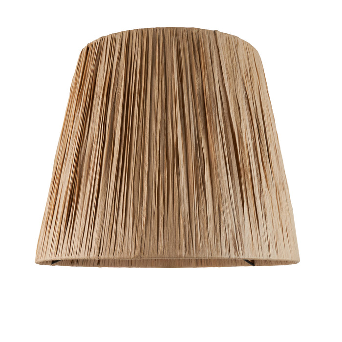 Endon 111507 Raffia 32cm Tapered Shade Natural raffia 10W LED E27 (Required) - westbasedirect.com
