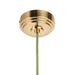 Endon 111513 Eltham Cable Set Brushed aged brass plate & green flex 10W LED B22 (Required) - westbasedirect.com