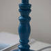 Endon 111523 Bibury Table Base Satin marlin blue paint & brushed aged brass plate 7W LED B22 (Required) - westbasedirect.com