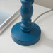 Endon 111523 Bibury Table Base Satin marlin blue paint & brushed aged brass plate 7W LED B22 (Required) - westbasedirect.com