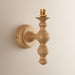 Endon 111526 Bibury Wall Fitting Natural ash & brushed aged brass plate 7W LED B22 (Required) - westbasedirect.com