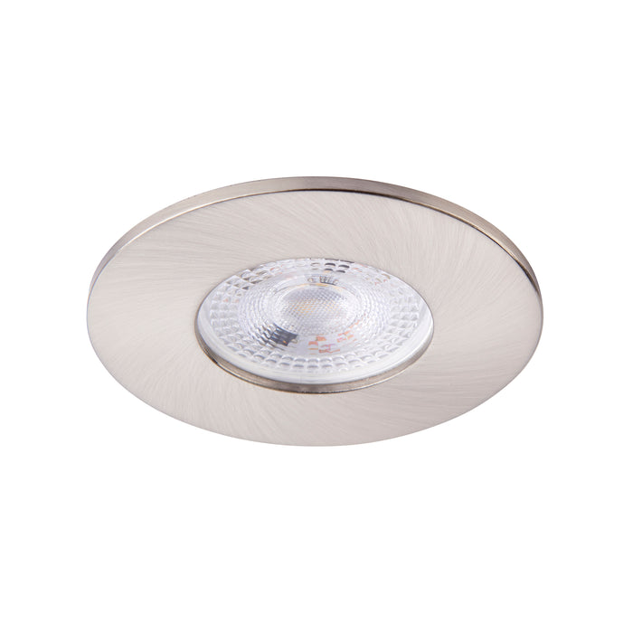 Saxby 111571 Saxby ShieldONE 65 Bezel fixed - Satin Nickel Satin nickel effect plate - westbasedirect.com