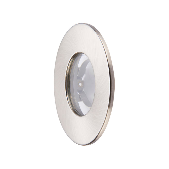 Saxby 111575 Saxby ShieldONE 65 Bezel iP65 - Satin Nickel IP65 Satin nickel effect plate - westbasedirect.com