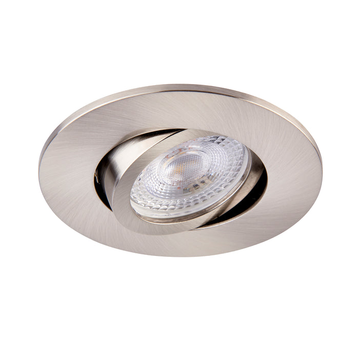 Saxby 111579 Saxby ShieldONE 75 Bezel tilt - Satin Nickel Satin nickel effect plate - westbasedirect.com
