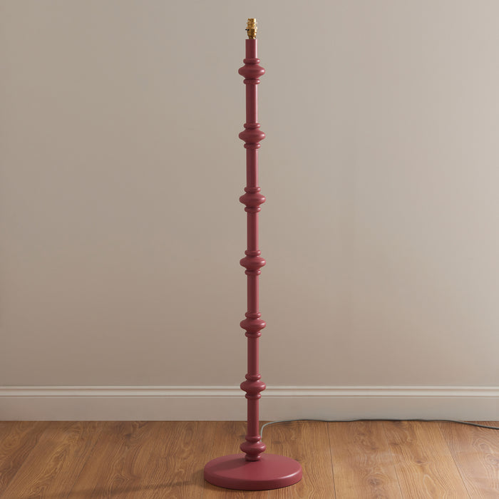 Endon 111603 Carnaby Floor Base Satin pink clay paint 10W LED B22 (Required) - westbasedirect.com