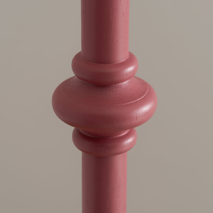 Endon 111603 Carnaby Floor Base Satin pink clay paint 10W LED B22 (Required) - westbasedirect.com
