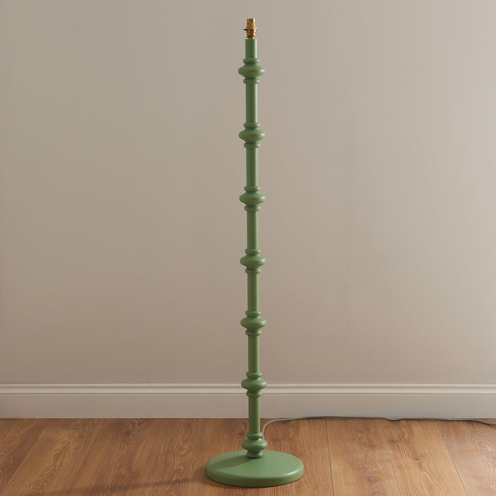 Endon 111604 Carnaby Floor Base Satin Cotswold green paint 10W LED B22 (Required) - westbasedirect.com
