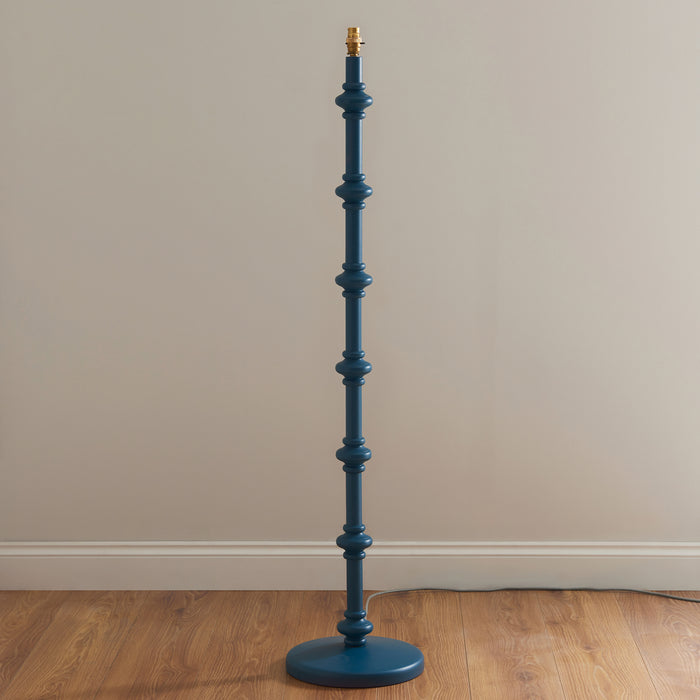 Endon 111605 Carnaby Floor Base Satin marlin blue paint 10W LED B22 (Required) - westbasedirect.com