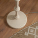 Endon 111606 Carnaby Floor Base Satin almond white paint 10W LED B22 (Required) - westbasedirect.com