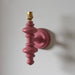 Endon 111622 Carnaby Wall Fitting Satin pink clay paint 7W LED B22 (Required) - westbasedirect.com