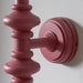 Endon 111622 Carnaby Wall Fitting Satin pink clay paint 7W LED B22 (Required) - westbasedirect.com