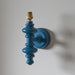 Endon 111632 Carnaby Wall Fitting Satin marlin blue paint 7W LED B22 (Required) - westbasedirect.com