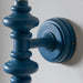 Endon 111632 Carnaby Wall Fitting Satin marlin blue paint 7W LED B22 (Required) - westbasedirect.com