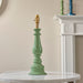 Endon 112164 Myrtle Table Base Cotswold green & warm brass plate 10W LED B22 (Required) - westbasedirect.com