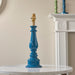 Endon 112165 Myrtle Table Base Marlin blue & warm brass plate 10W LED B22 (Required) - westbasedirect.com