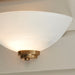 Endon 112439 Welles Wall Brushed aged brass plate & white glass 10W LED E27 (Required) - westbasedirect.com