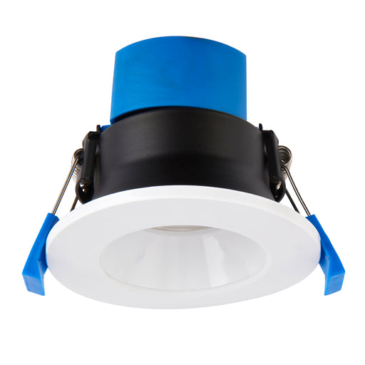 Saxby 112541 ShieldPRO Anti Glare 4CCT IP65 7W Matt white paint & clear acrylic 7W LED module (SMD 2835  CCT) CCT - westbasedirect.com